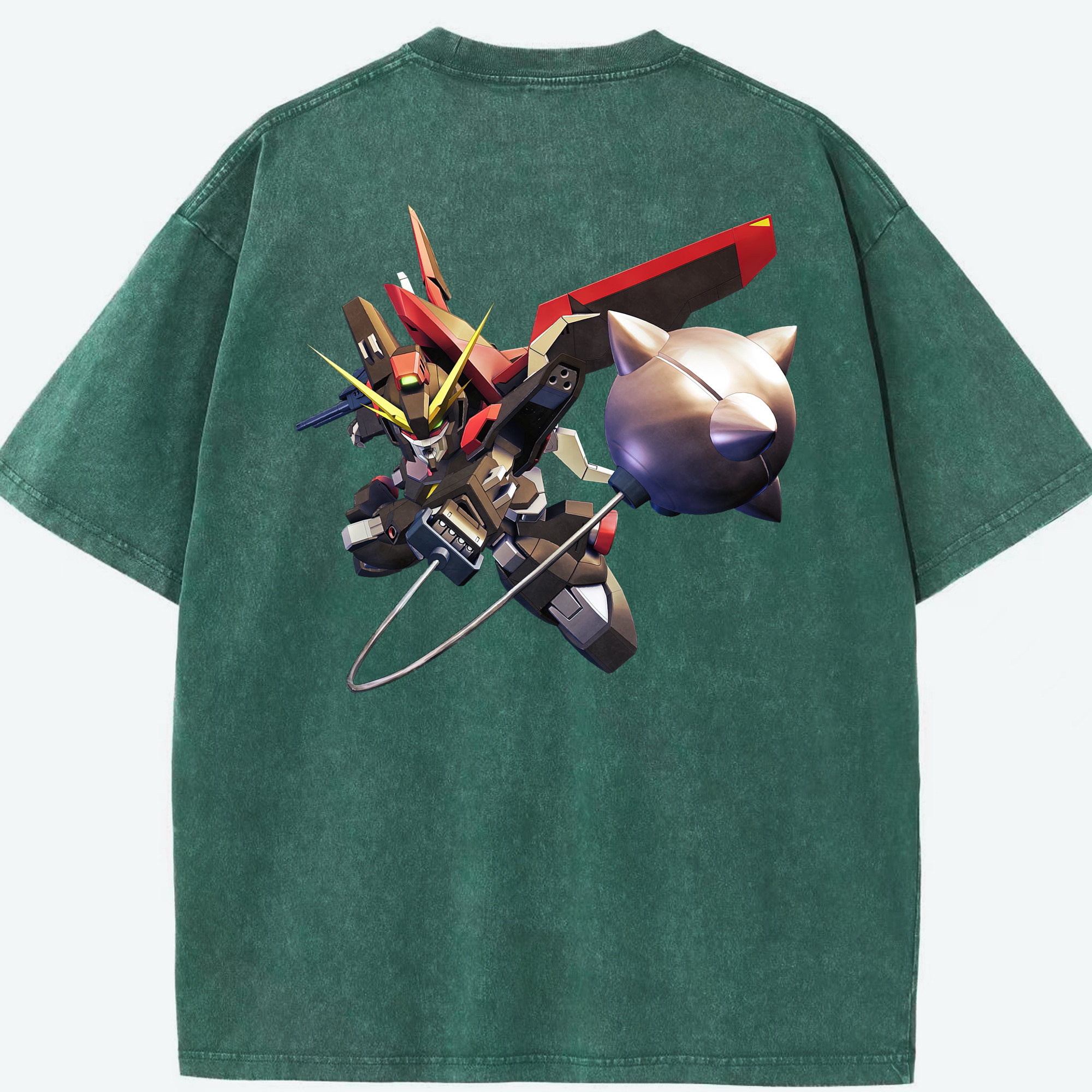 （画像用） 機動戦士ガンダム Mobile Suit Gundam 綿100% ヴィンテージ風 半袖Tシャツ（背面プリント）